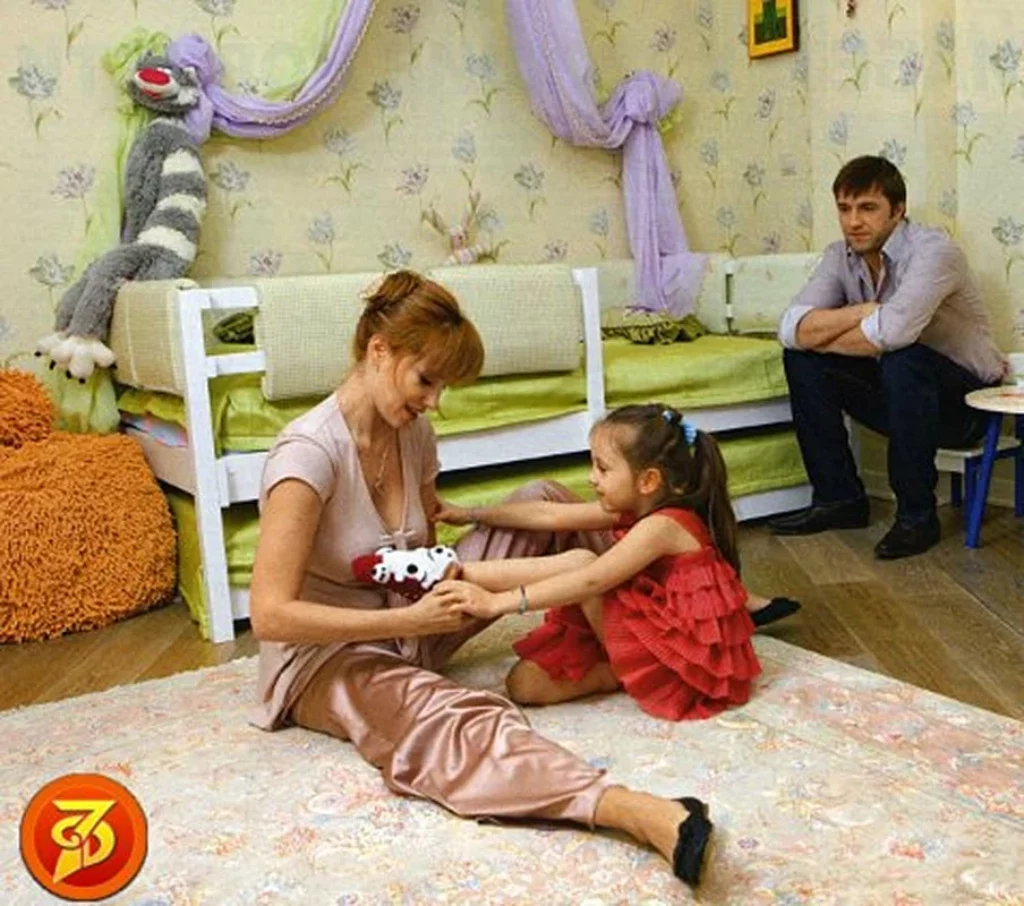 Вдовиченков с семьей